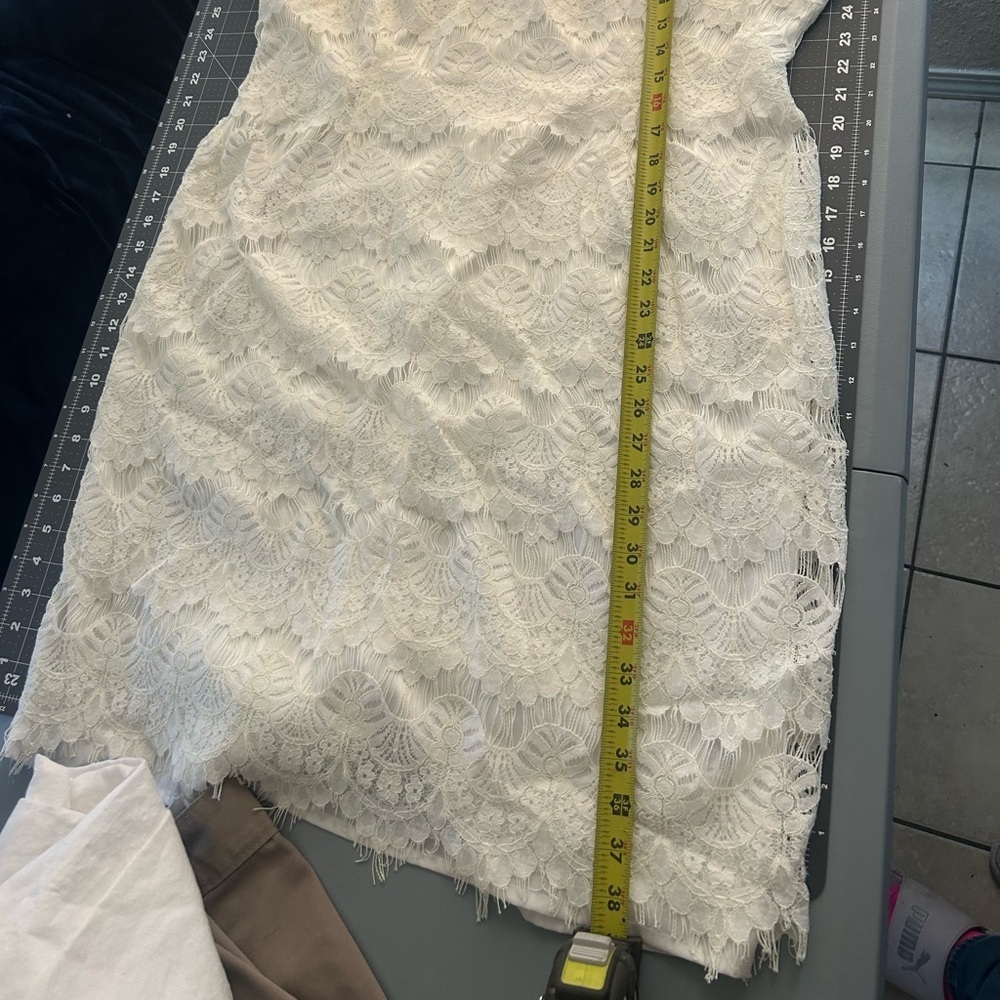 Preston & York White Lace Mini Dress - Picture 3 of 9
